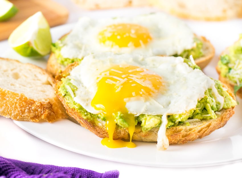 Open-Faced Avocado Sandwich with Egg and Parmesan