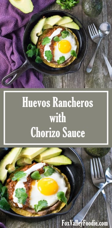 Huevos Rancheros with Chorizo Sauce Recipe