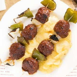 BBQ Meatball Kabobs Recipe