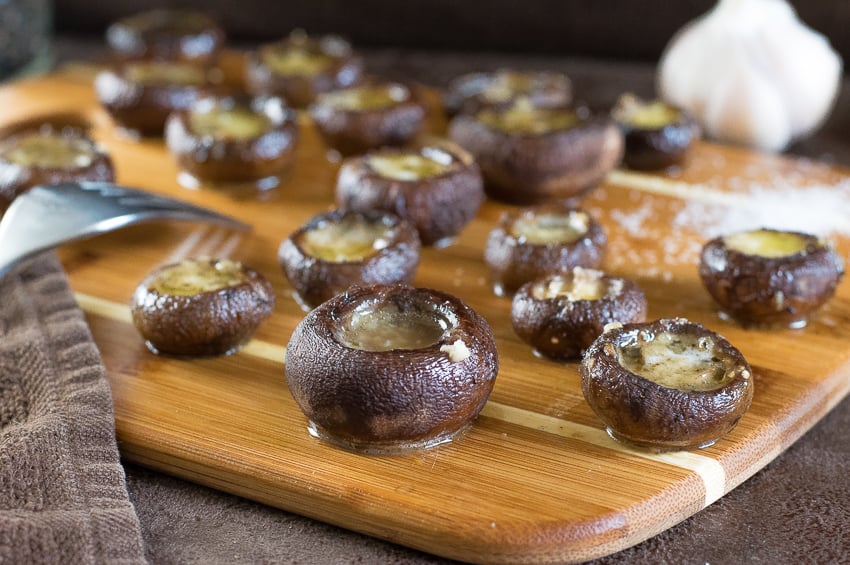 Garlic Butter Roasted Mushrooms