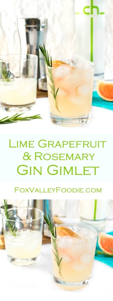 Lime Grapefruit and Rosemary Gin Gimlet Recipe