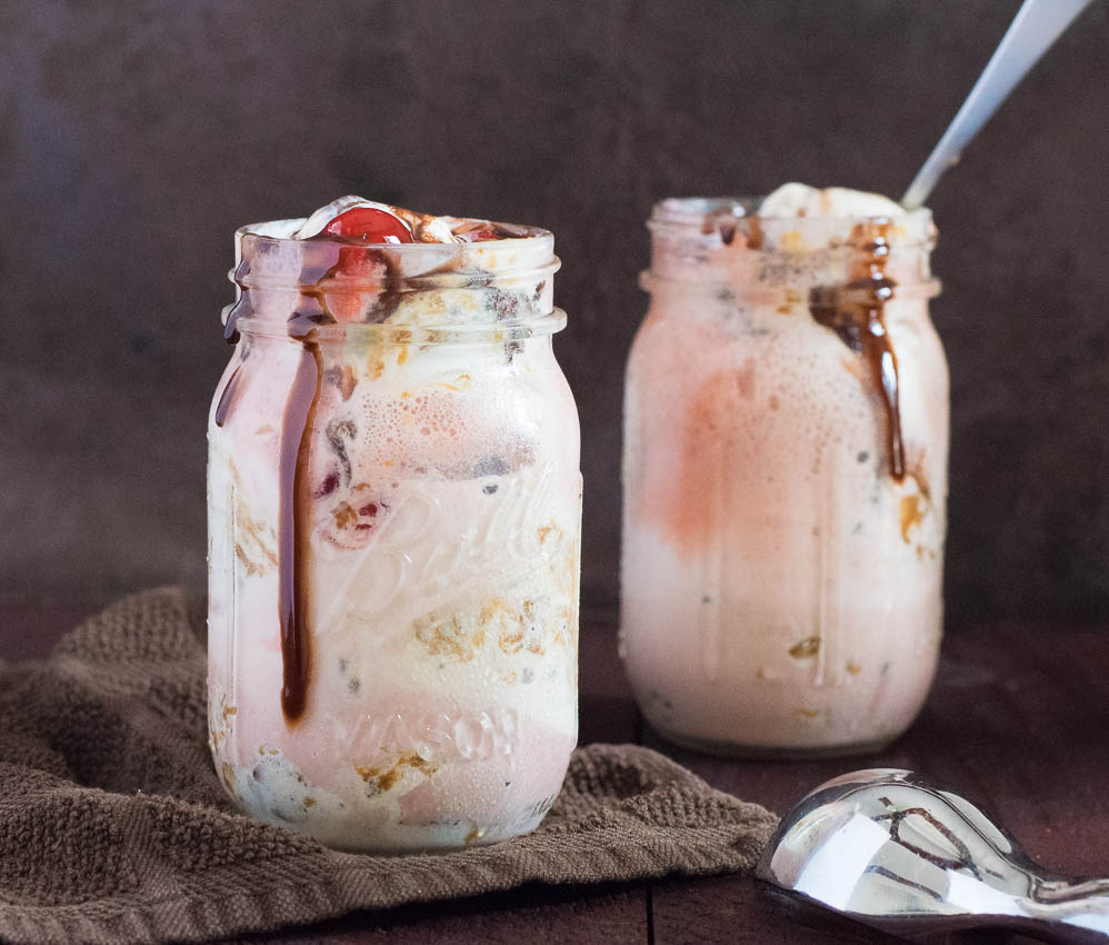 Dr Pepper Cherry® Float with Peanut Butter Caramel Ice Cream Recipe