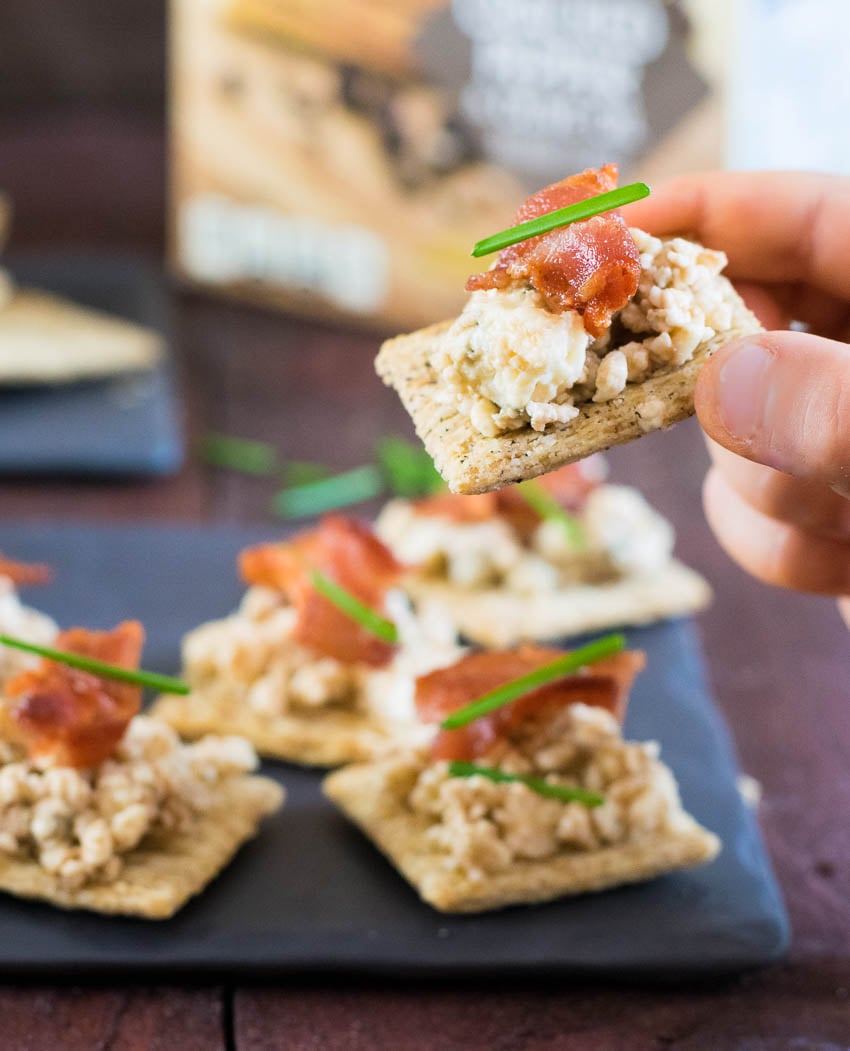 Easy TRISCUIT Appetizer – Bacbluvincuit - Fox Valley Foodie