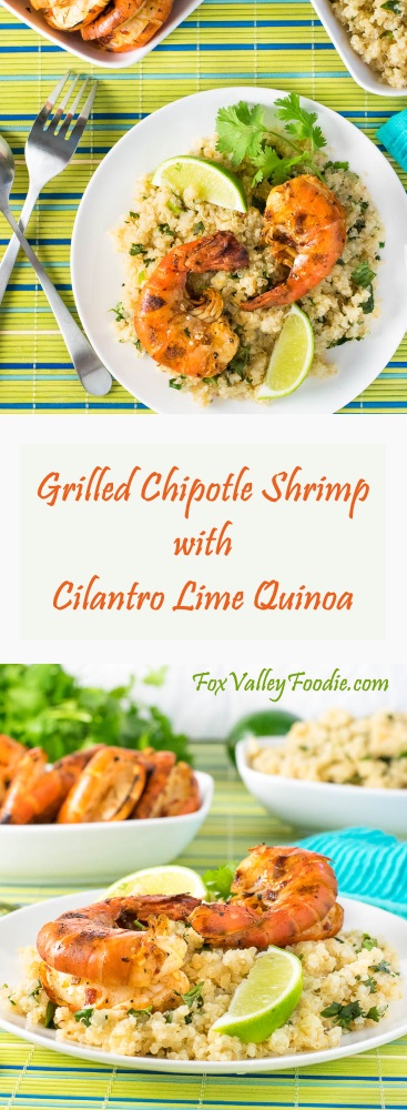 Grilled Chipotle Shrimp with Cilantro Lime Quinoa Recipe