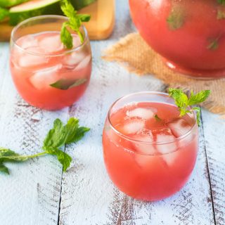 Watermelon Grapefruit Agua Fresca with Mint Recipe - No Sugar Added!