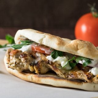 Chicken Gyros with Homemade Tzatziki Sauce