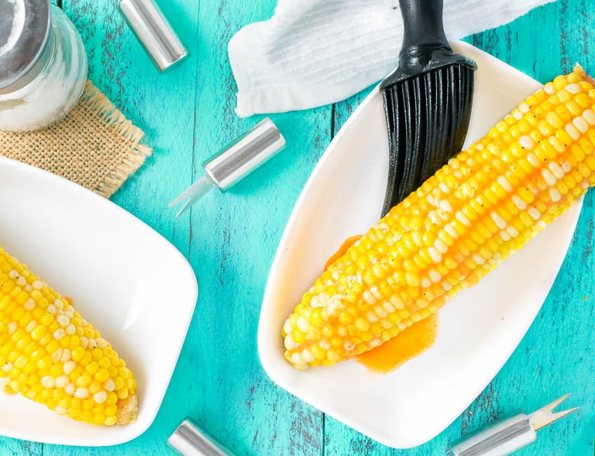 Honey Sriracha Buttered Corn on the Cob