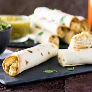 Healthy Baked Chicken Taquitos