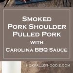 Smoked Pork Shoulder Pulled Pork with Carolina BBQ Sauce Recipe