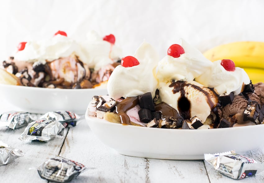 Ultimate Candy Bar Banana Split