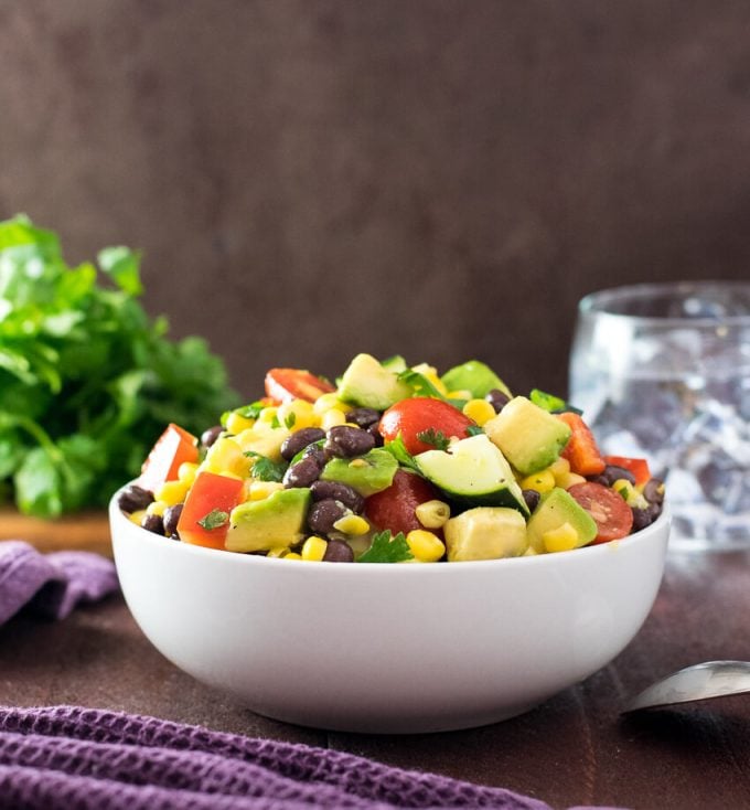 Avocado Black Bean Salad Healthy