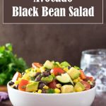 Avocado Black Bean Salad Recipe #vegetarian #vegan #salad #healthy