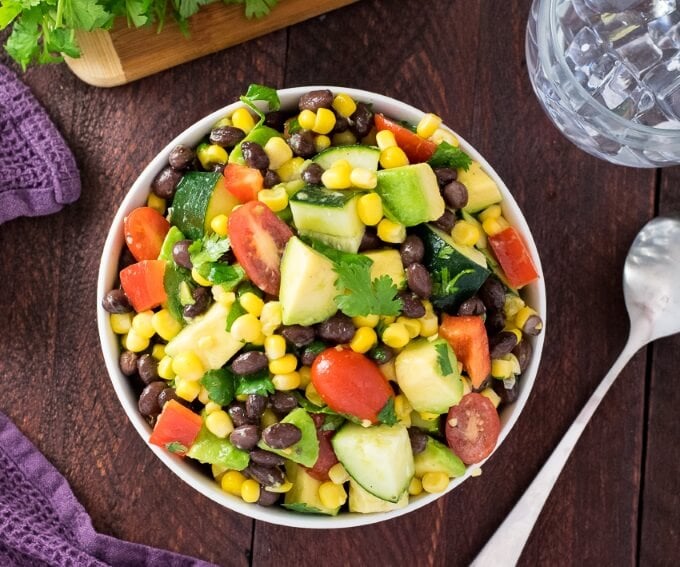 How to Make Avocado Black Bean Salad