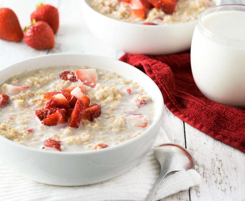 Strawberries and Cream Oatmeal