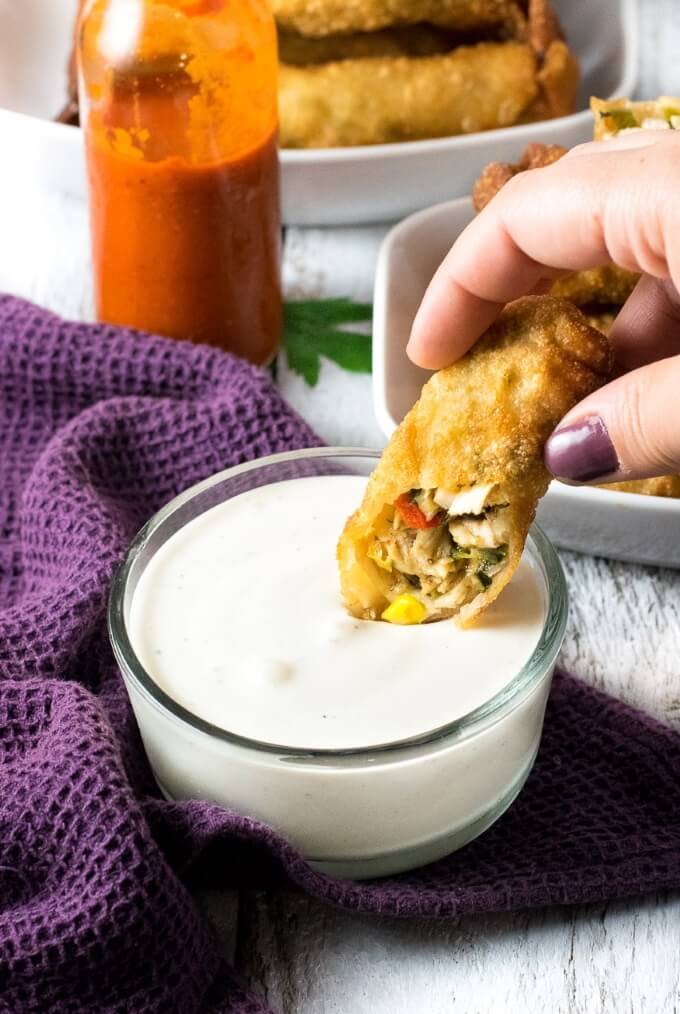 Cheesy Southwestern Egg Rolls