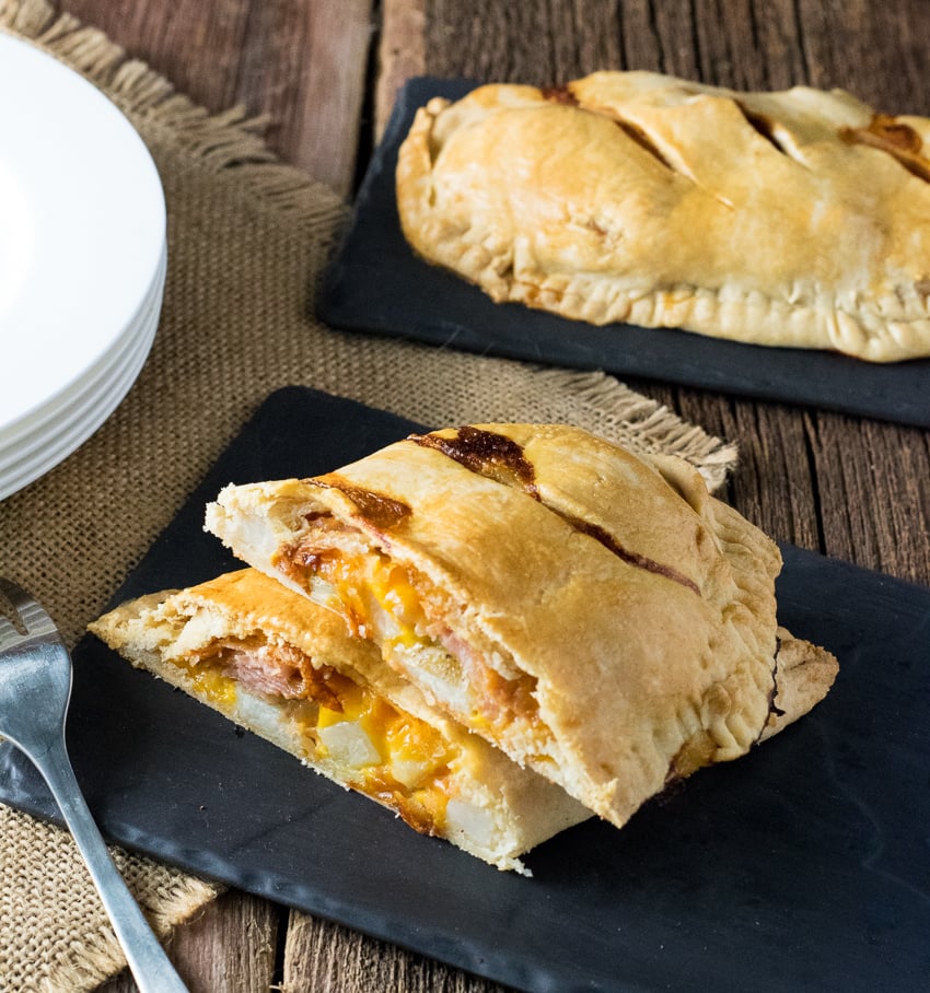 Ham Cheese and Potato Cornish Pasty