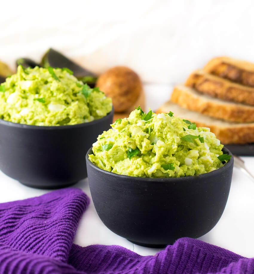 Avocado Egg Salad in bowls