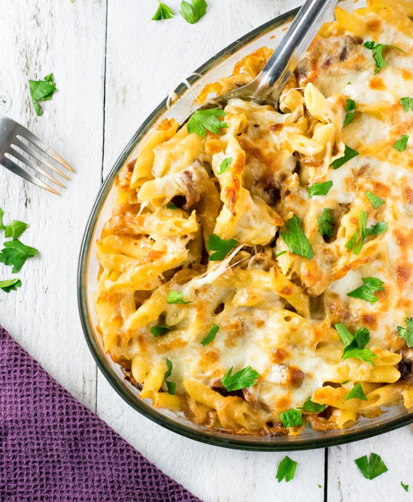 Caramelized Onion and Bacon Pasta Bake Fox Valley Foodie