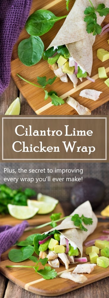 Cilantro Lime Chicken Wrap Recipe