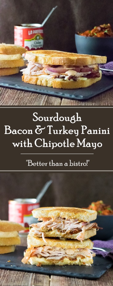 Sourdough Bacon Turkey Panini with Chipotle Mayo Recipe