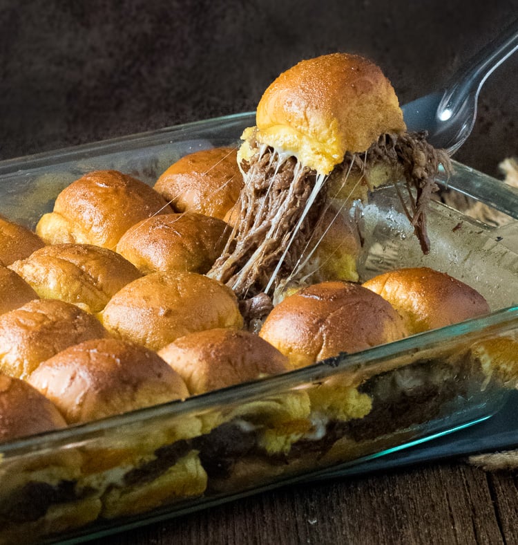Baked Mississippi Roast Party Sandwiches Recipe