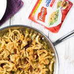 Cheesy Green Bean Casserole with Bacon