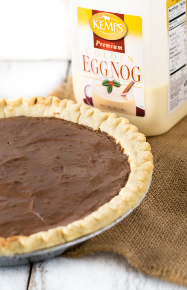 Chocolate Eggnog Pie Kemps