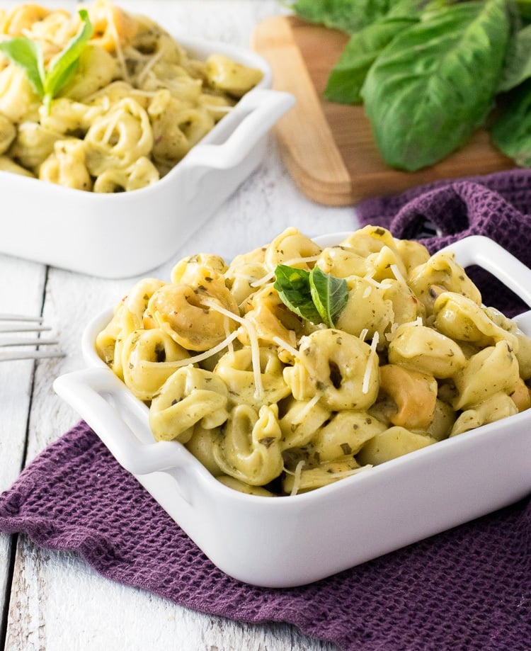 Creamy Pesto Tortellini