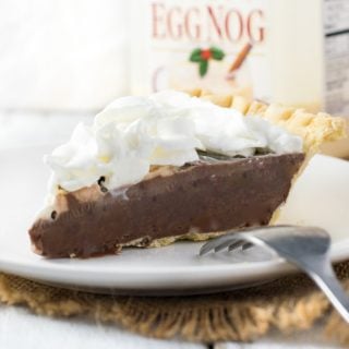 Eggnog Chocolate Pie