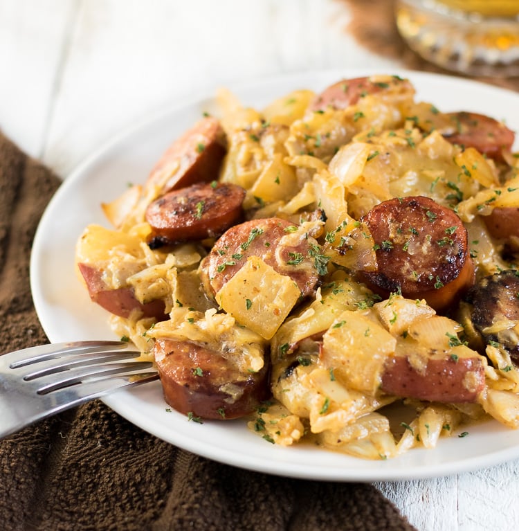 German Skillet with Mustard Cream Sauce