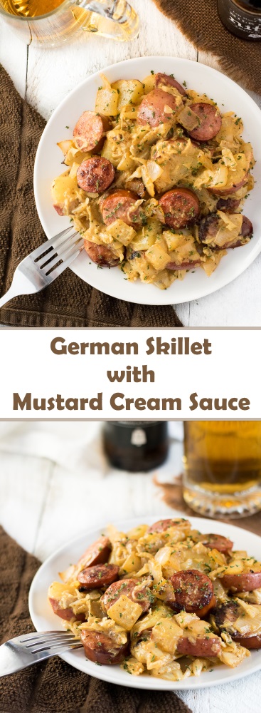 German Skillet with Mustard Cream Sauce recipe