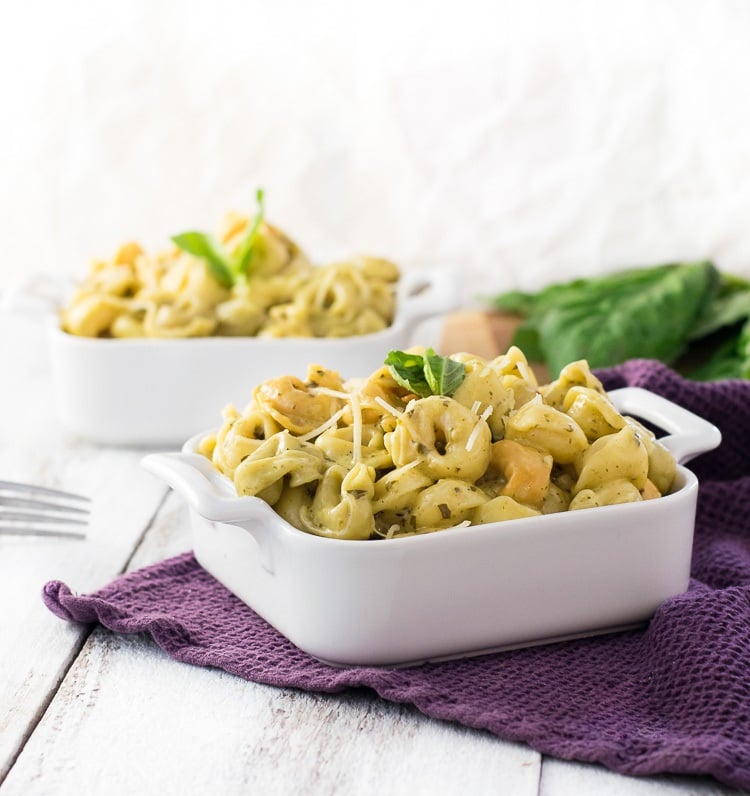 Creamy Pesto Tortellini Recipe