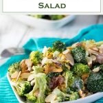Broccoli Salad with Bacon recipe #salad #potluck