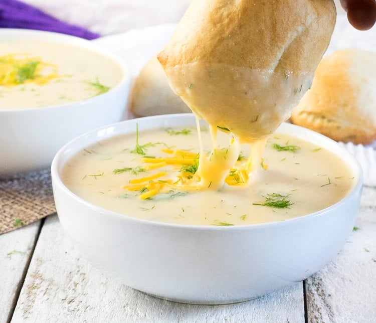 Cheesy Potato Dill Soup Recipe