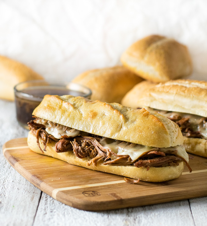 Easy Crock Pot French Dip Sandwiches