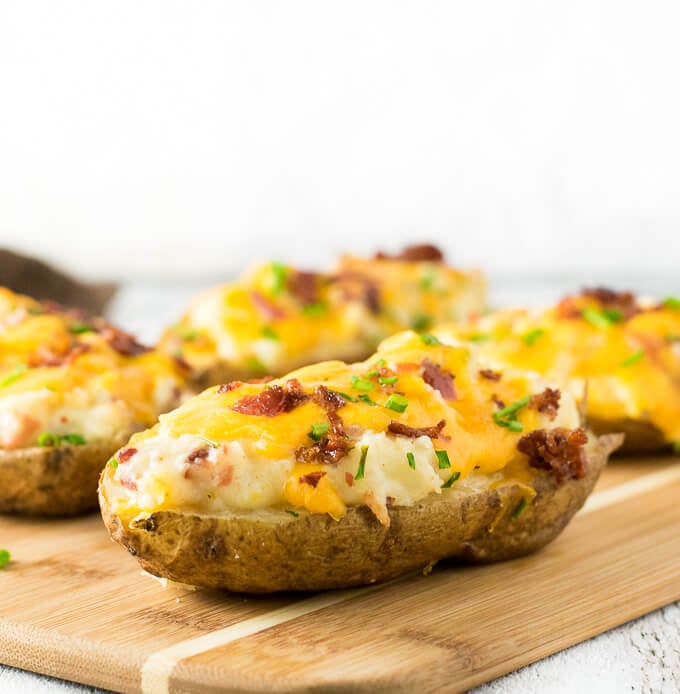 Make ahead twice baked potatoes.