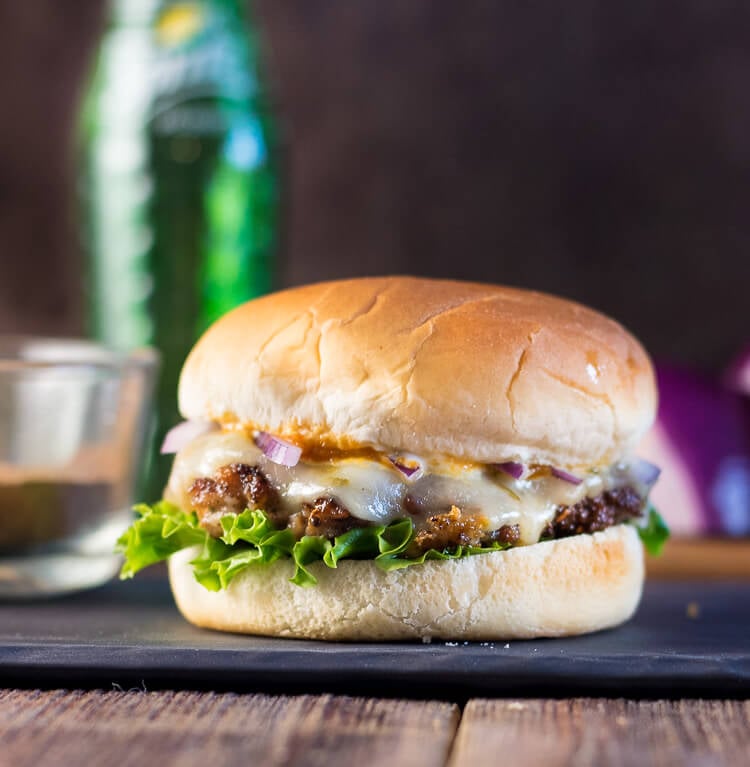 Jamaican Jerk Pork Burger