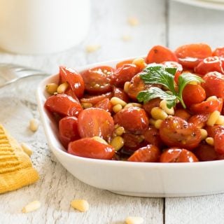 Balsamic and Honey Glazed Cherry Tomatoes