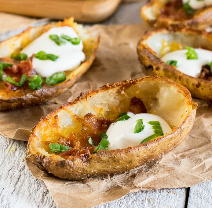 Loaded Baked Potato Skins Fox Valley Foodie