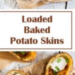 Loaded Baked Potato Skins Recipe - Party Appetizer