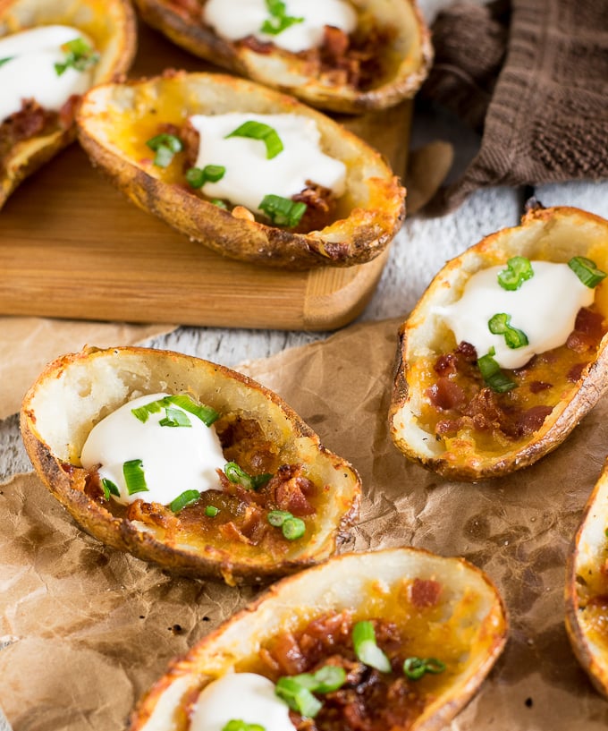 Loaded Baked Potato Skins - Fox Valley Foodie