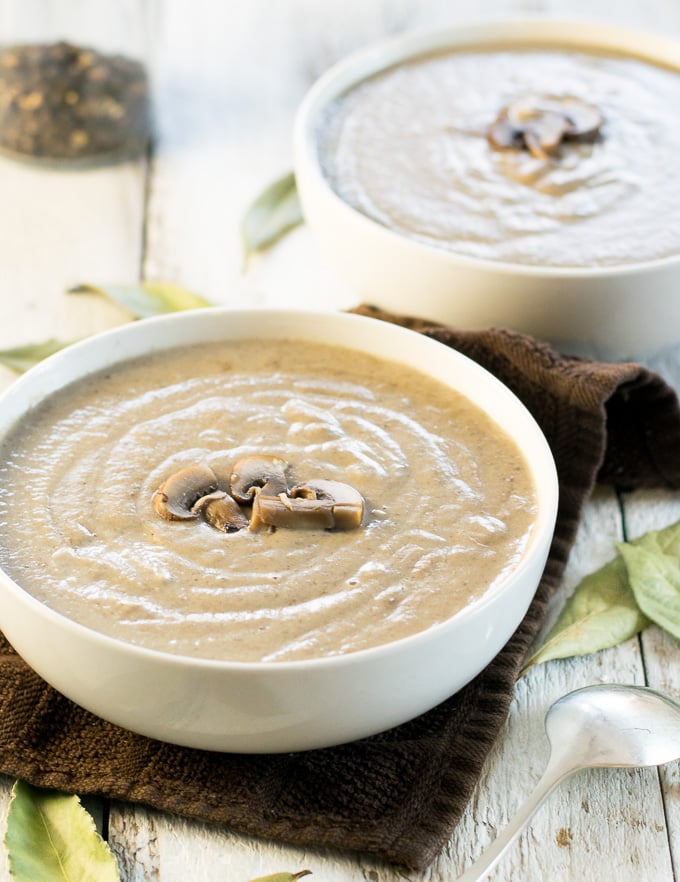 Roasted Mushroom Bisque