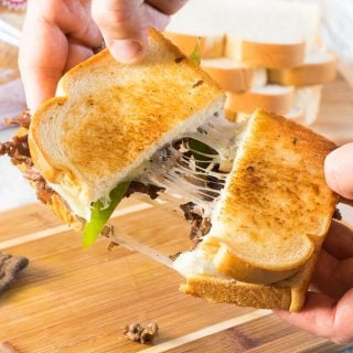 Ultimate Philly Cheesesteak Grilled Cheese