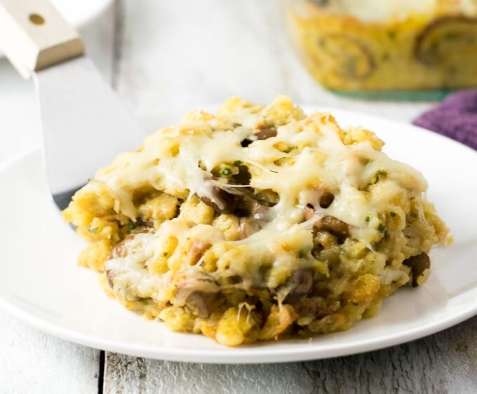 Creamy Mushroom Swiss Stuffing