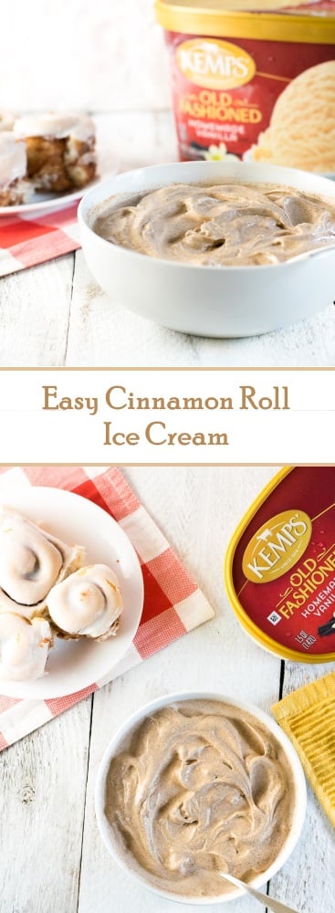 Easy Cinnamon Roll Ice Cream Recipe