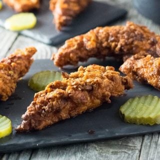 Nashville Hot Chicken Fingers close up