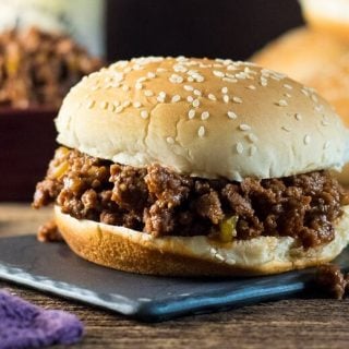 Close up Sloppy Joes