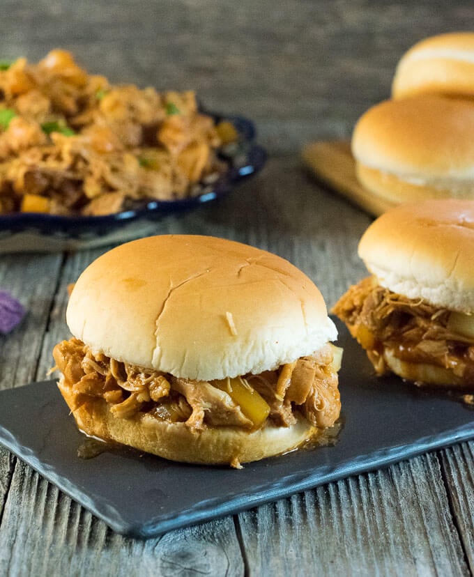 Crock Pot Hawaiian Chicken Sandwiches recipe