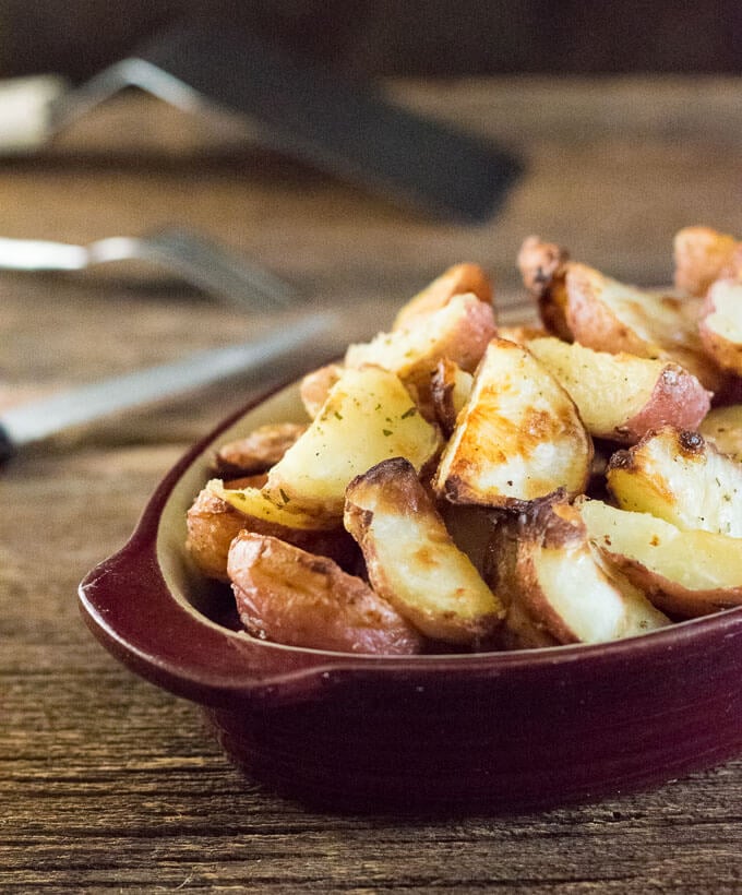 Garlic Ranch Potatoes in dish