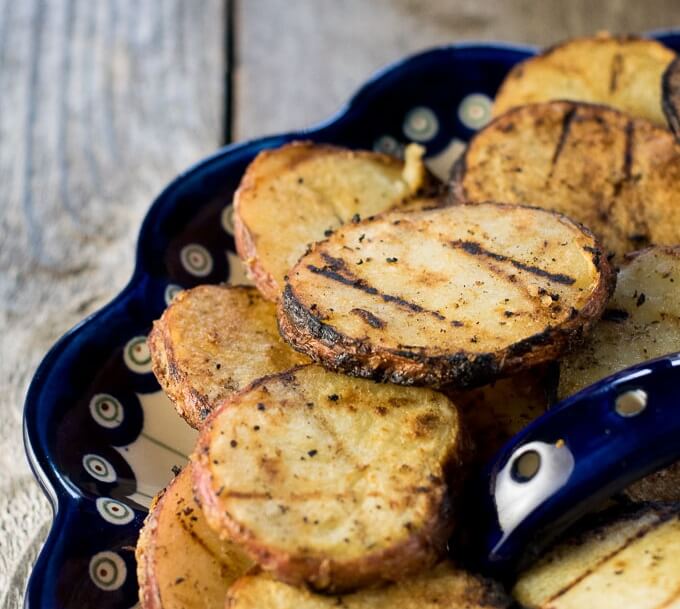 Grilled potatoes recipe